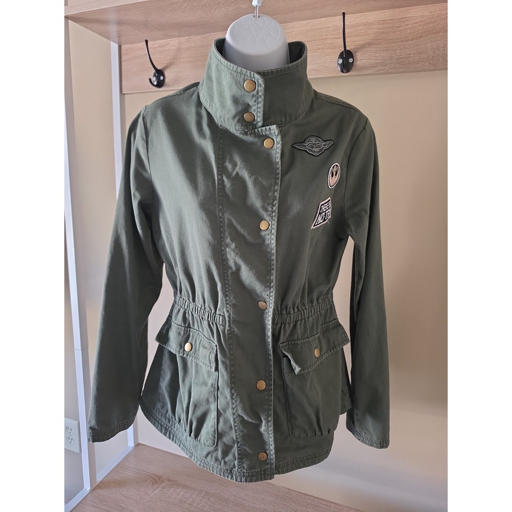Star Wars Her Universe Yoda Military Utility Jacket Women’s Medium Green - Picture 6 of 11